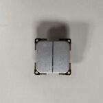 Trittstufenschalter zweifach silber