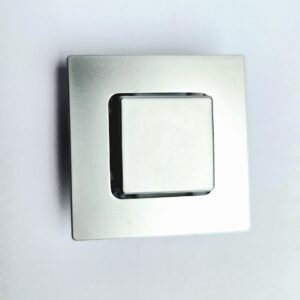 Push Lock eckig silber neu