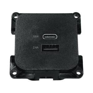 C-Line USB A +C schwarz