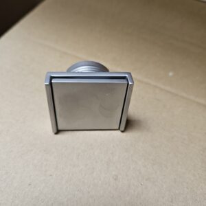 Schubladenknopf Konfurn silber eckig