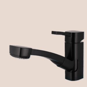 Einhebelmischer CAPRI mit ausziehbarer Dusche PICCINA mattschwarz