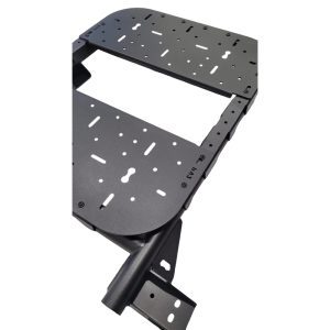 Universeller Aluminiumträger für Transporter / Zubehörträger / Heckträger mit 2  Platten oben und unten Scharniere 270